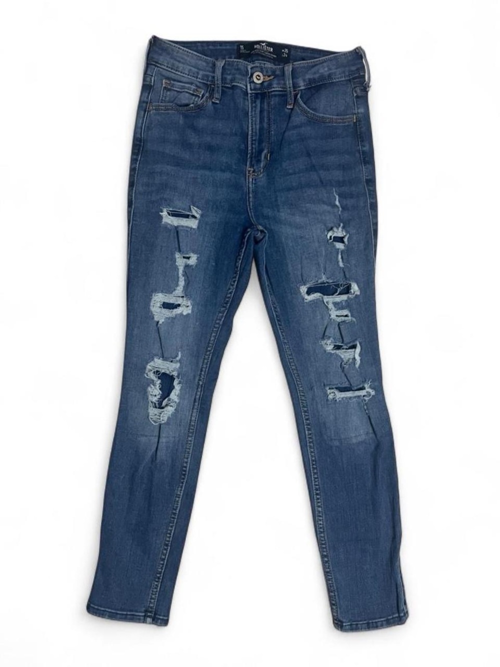 Vintage Hollister Distressed Dark Blue Skinny Jeans